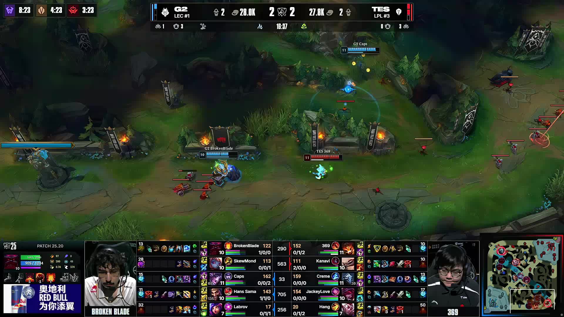 Invictus Gaming 将面对 Bilibili Gaming 争夺 LPL 2025年第二分裂总决赛席位